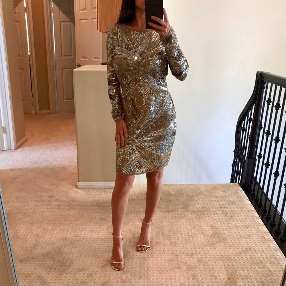 COPY - Embellished long sleeve dress